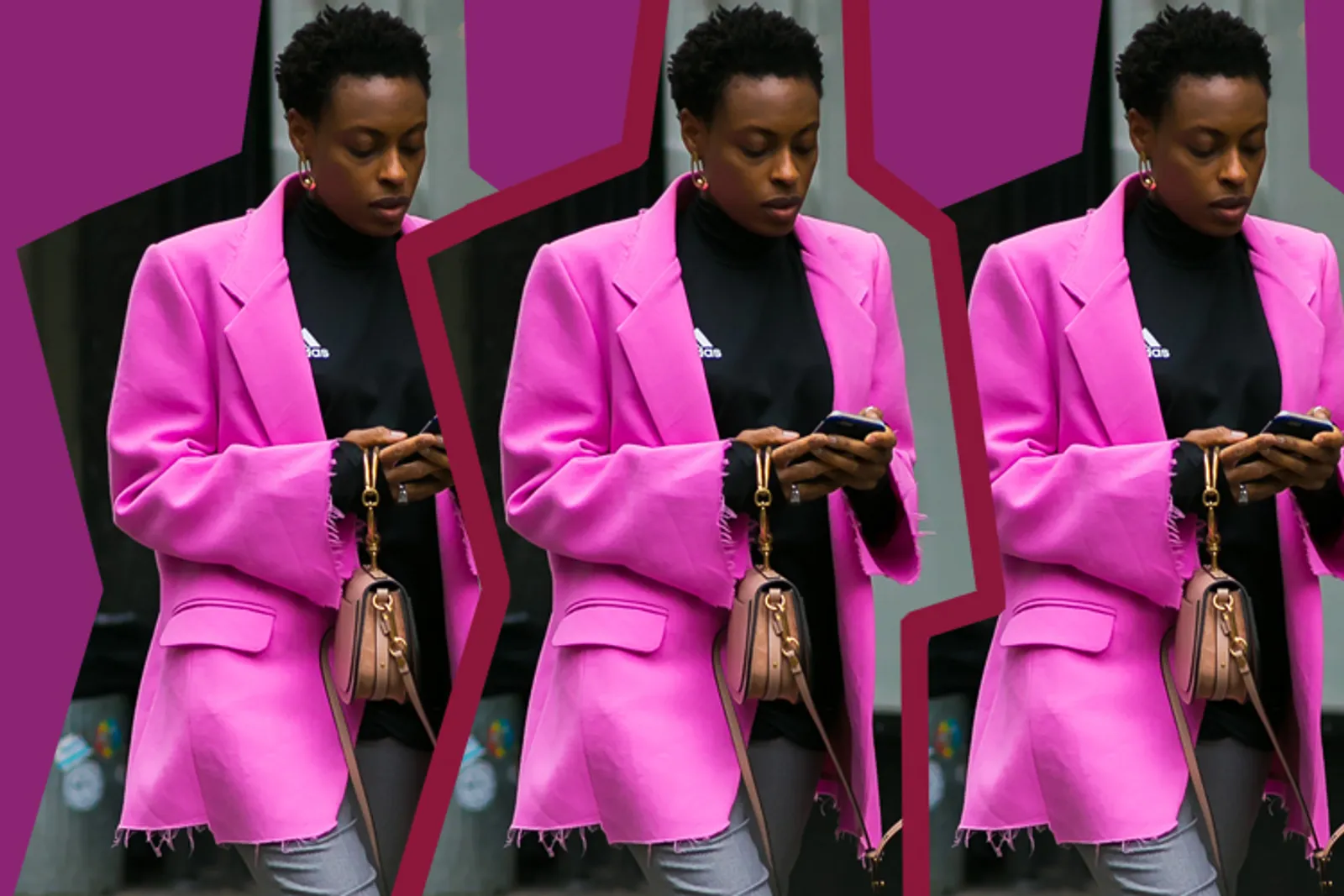 #PopbelaOOTD: Ke Kantor Lebih Keren dengan Pink Blazer yang Shocking!