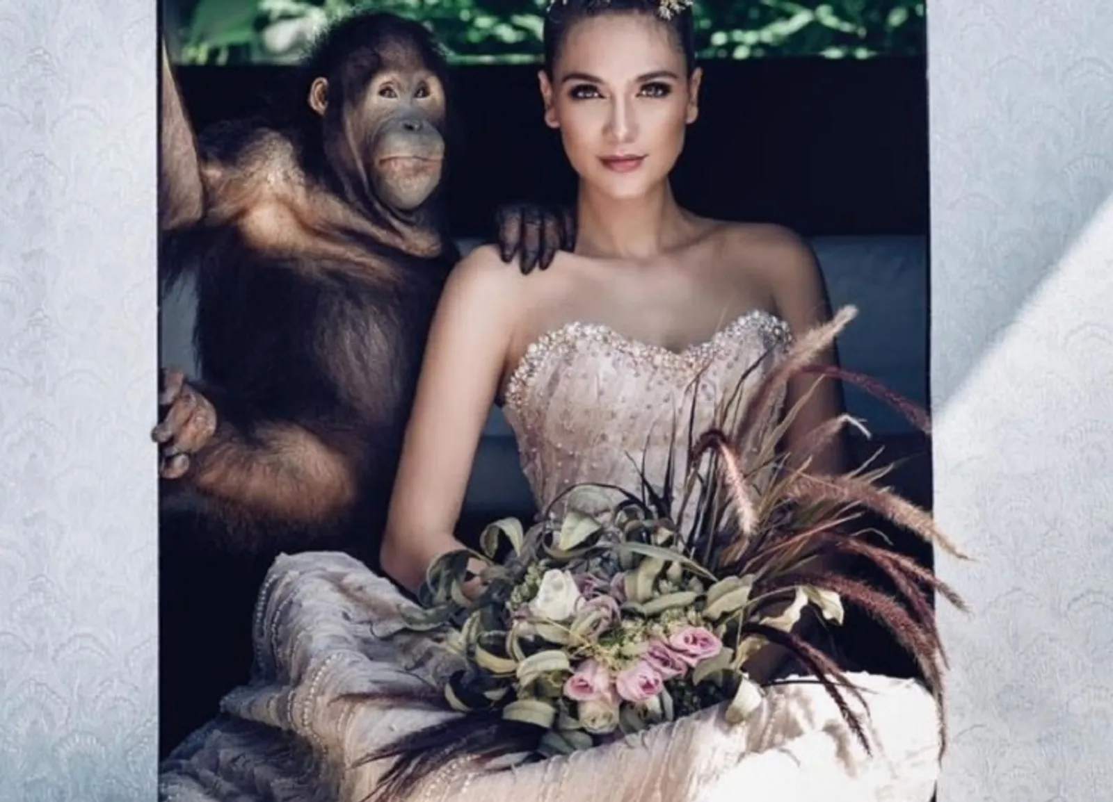 Foto 'Pernikahan' Luna Maya Diprotes, Begini Komen Fotografer dan Aktivis Orangutan