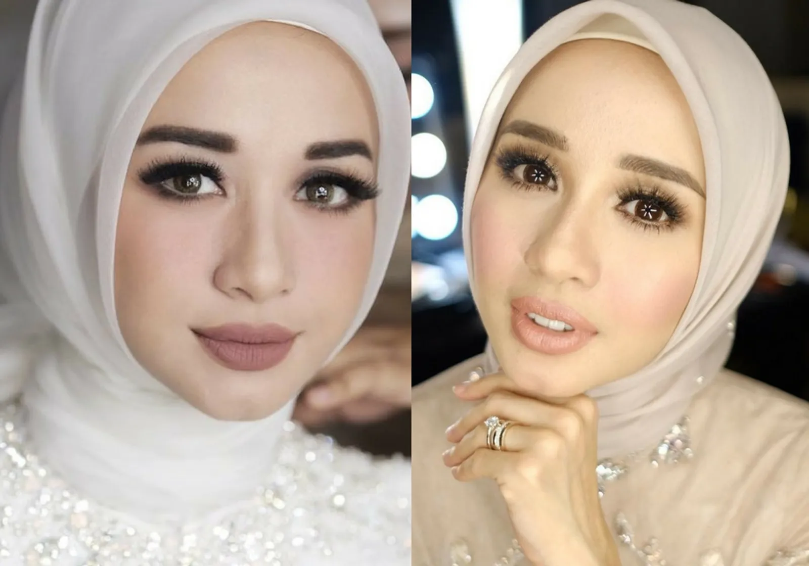 Ini Makeup Laudya Cynthia Bella Di Bandung dan Malaysia, Mana yang Kamu Suka?