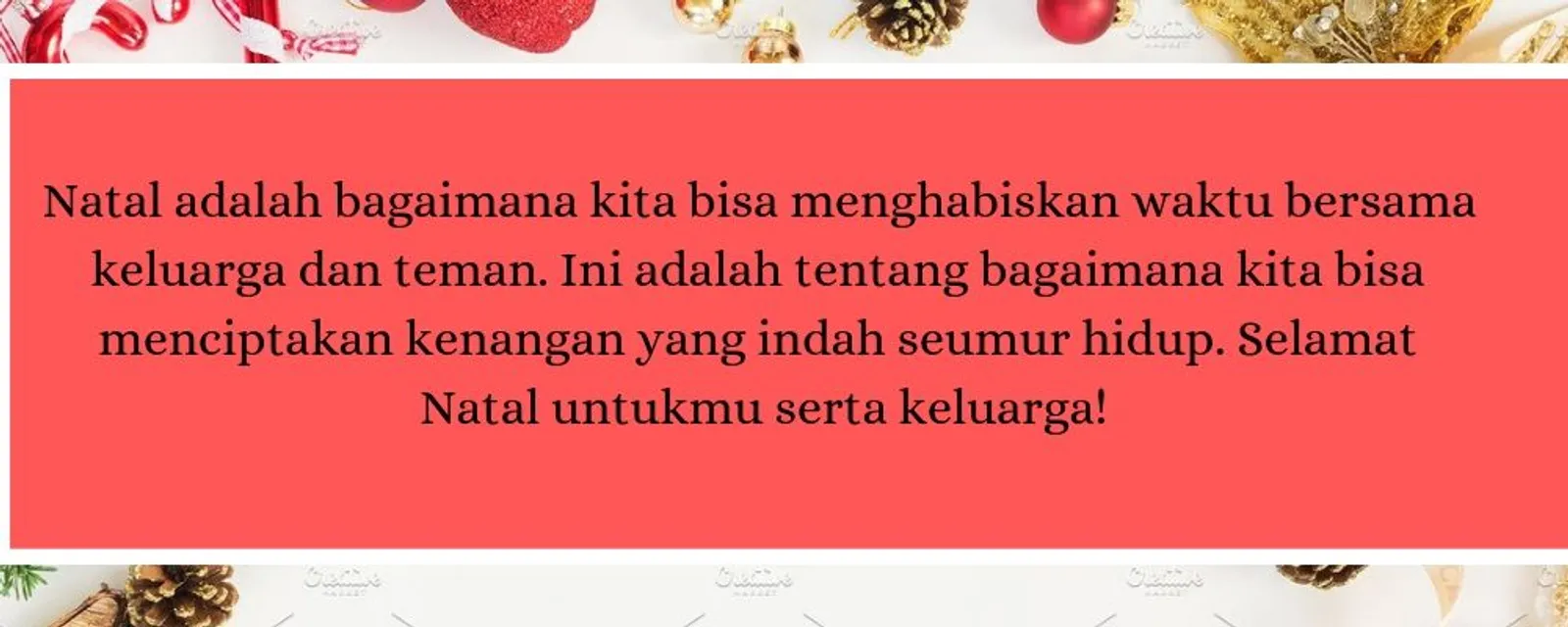 10 Inspirasi Ucapan Natal Cocok Dibagikan Orang Terkasih!