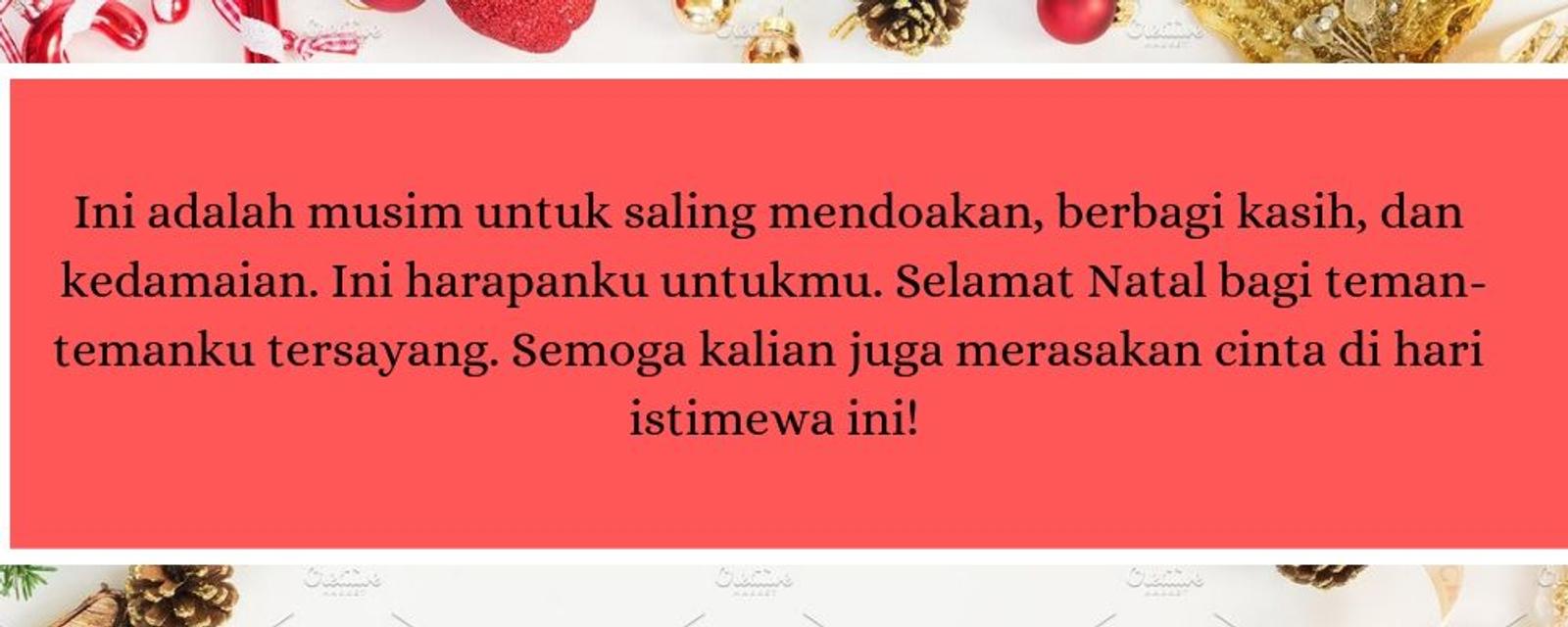 10 Inspirasi Ucapan Natal Cocok Dibagikan Orang Terkasih!