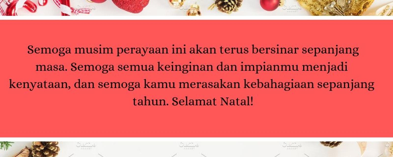 10 Inspirasi Ucapan Natal Cocok Dibagikan Orang Terkasih!