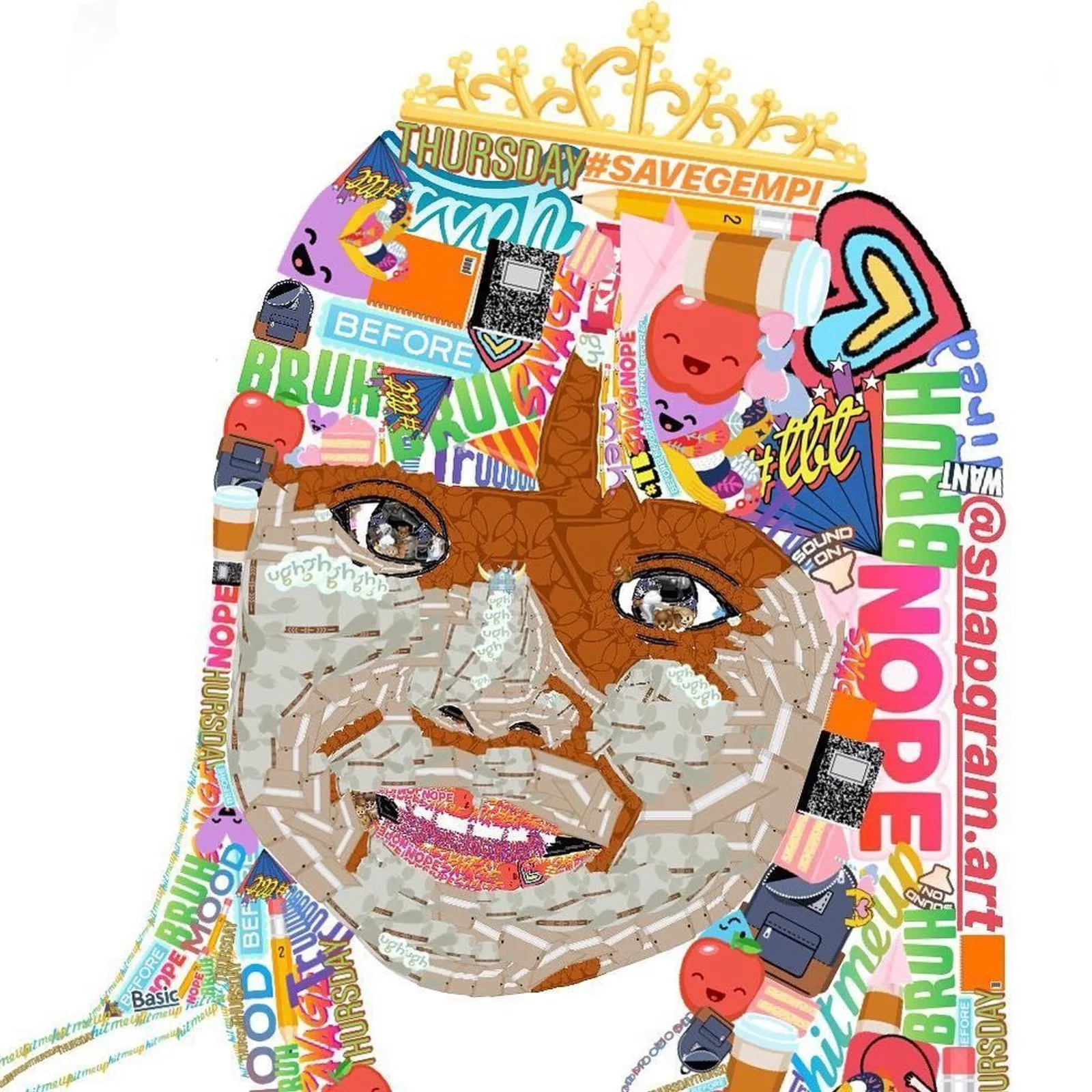 ‘Gabut’, Perempuan Kreatif Ini Bikin Karikatur Pakai Stiker Instastory