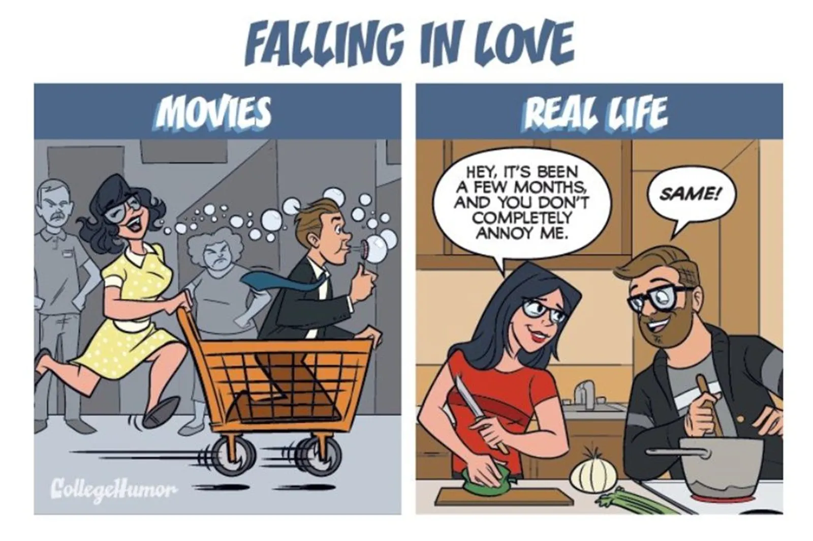 6 Ilustrasi Bedanya Kisah Romantis di Film dan Kehidupan Nyata