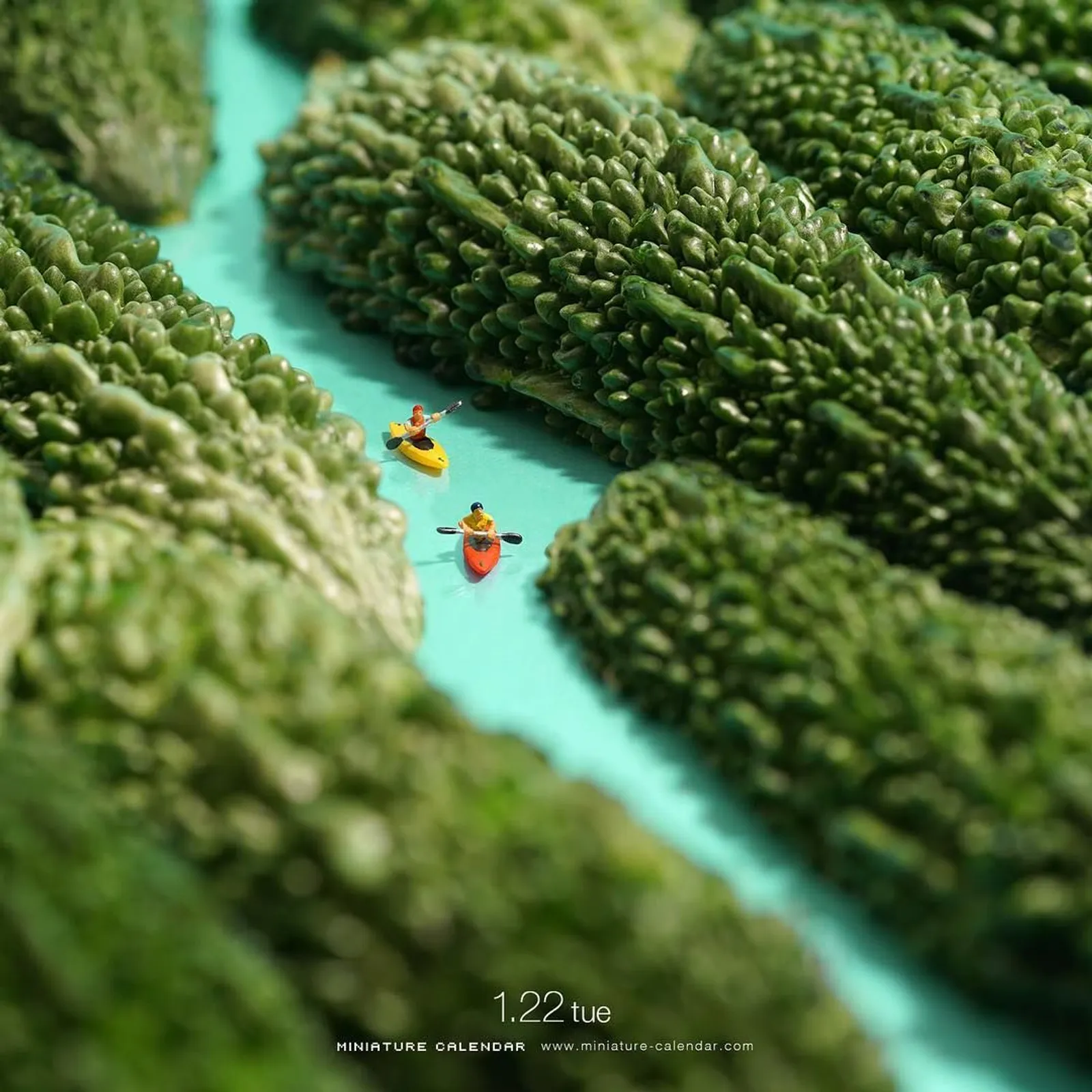 Gemas! 10 Karya Seni Diorama Ini Terbuat dari Makanan