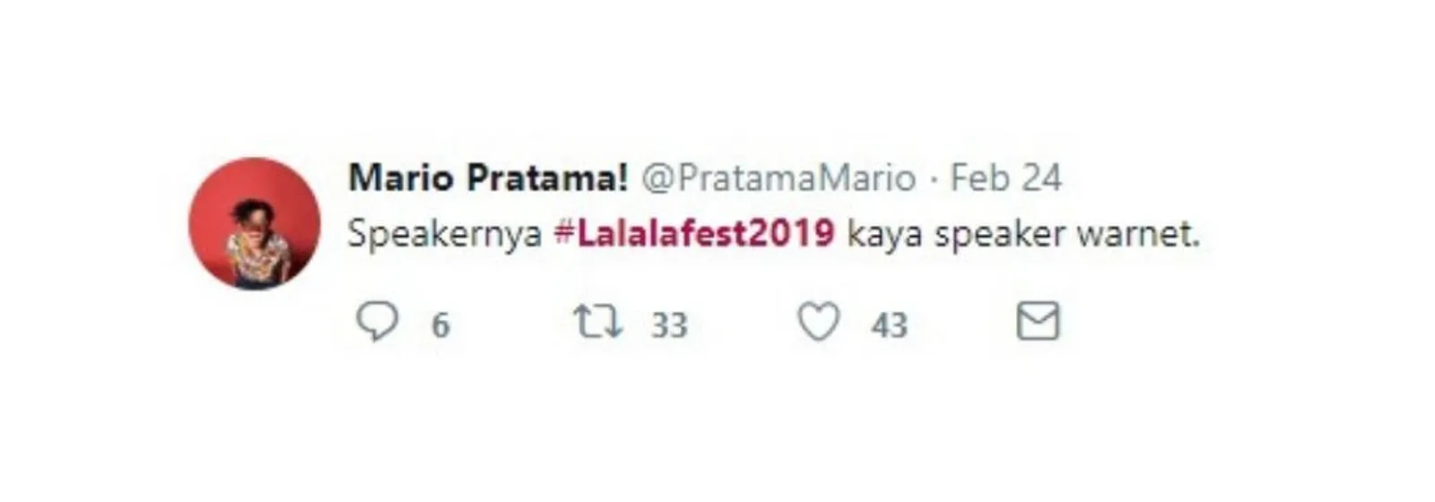 Dianggap Mengecewakan, Ini 7 Komentar Lucu Pengunjung Lalala Fest 2019