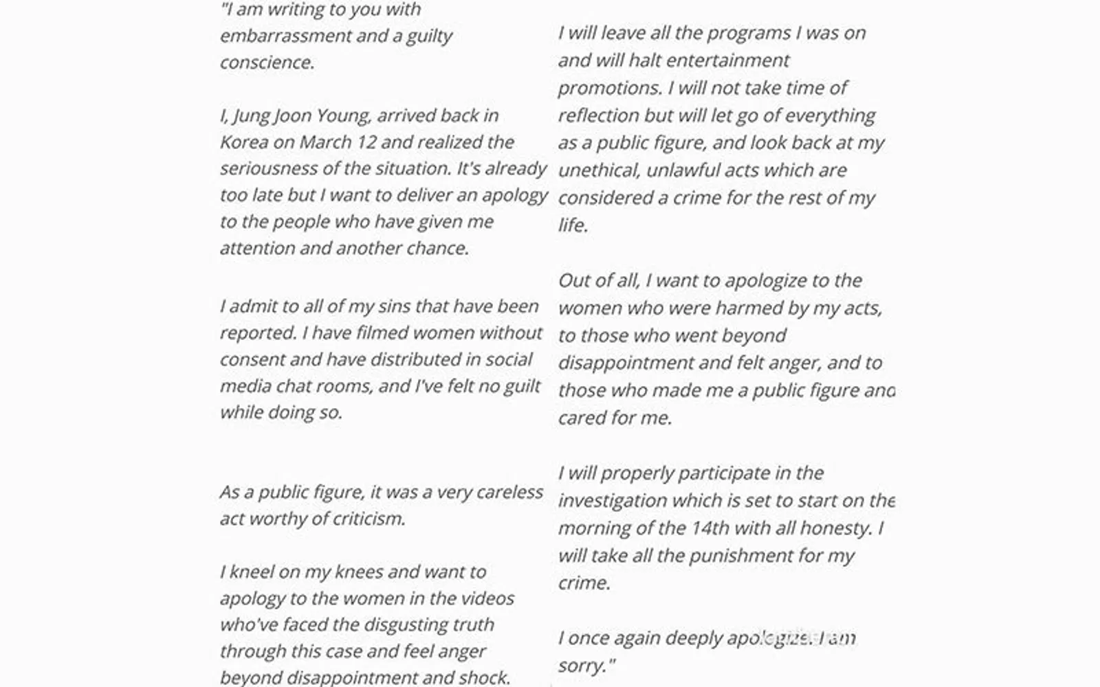 Heboh Skandal Video Seks, Ini Kronologi Kasus Jung Joon Young