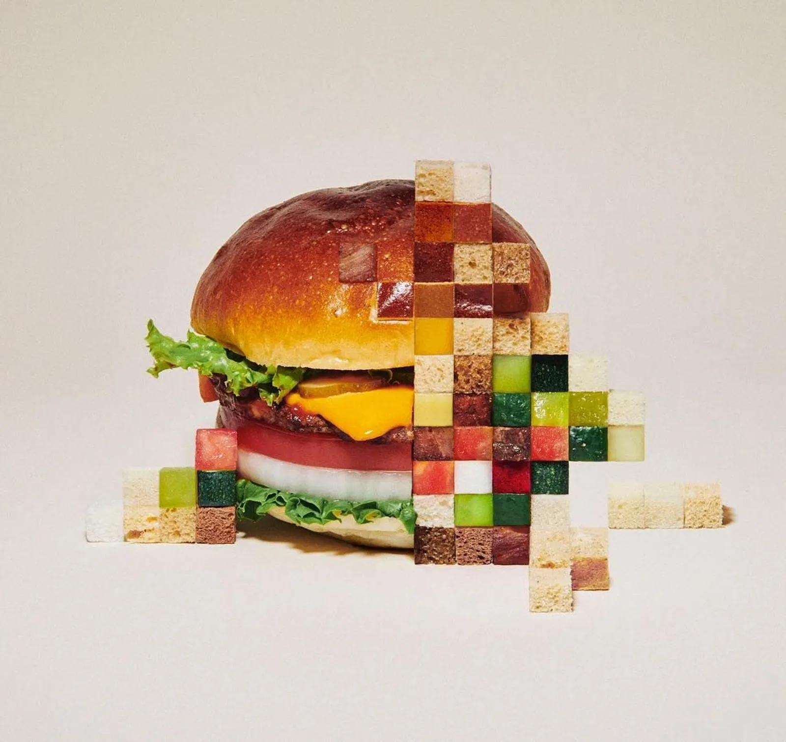 Begini Jadinya Kalau Makanan Dibuat Dalam Bentuk Piksel