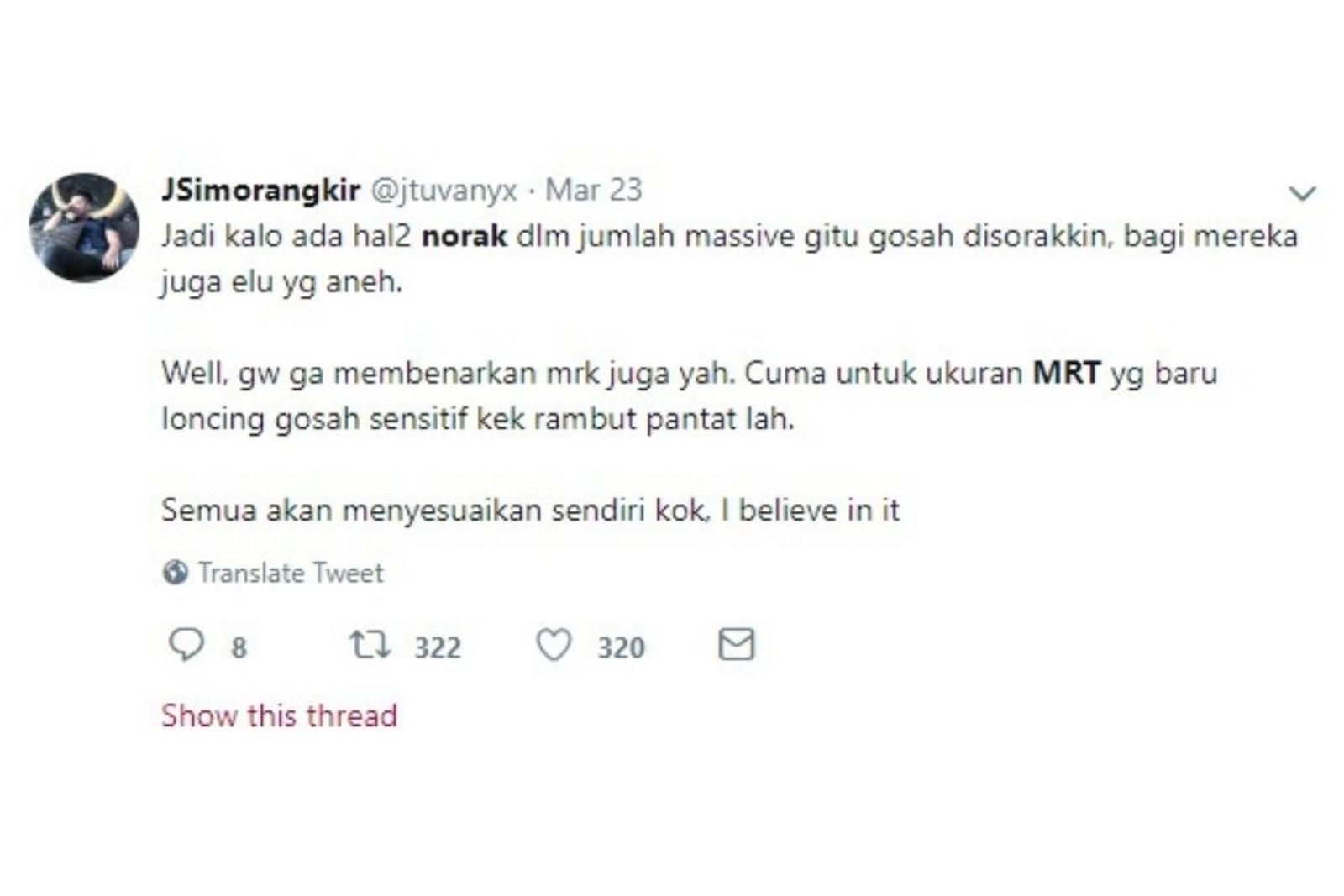 MRT Jakarta Diresmikan, Warganet Indonesia Terbagi Dua Kubu