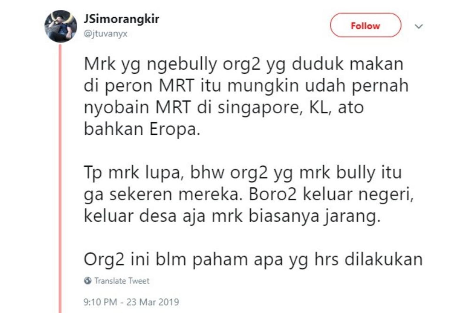 MRT Jakarta Diresmikan, Warganet Indonesia Terbagi Dua Kubu