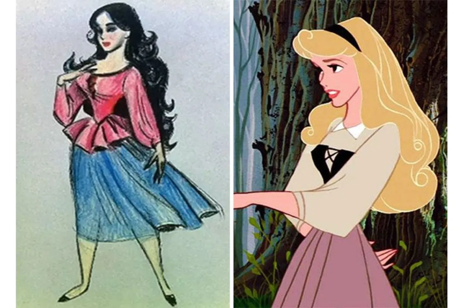 Sebelum Difilmkan, Begini Sketsa Asli Wajah Princess Disney