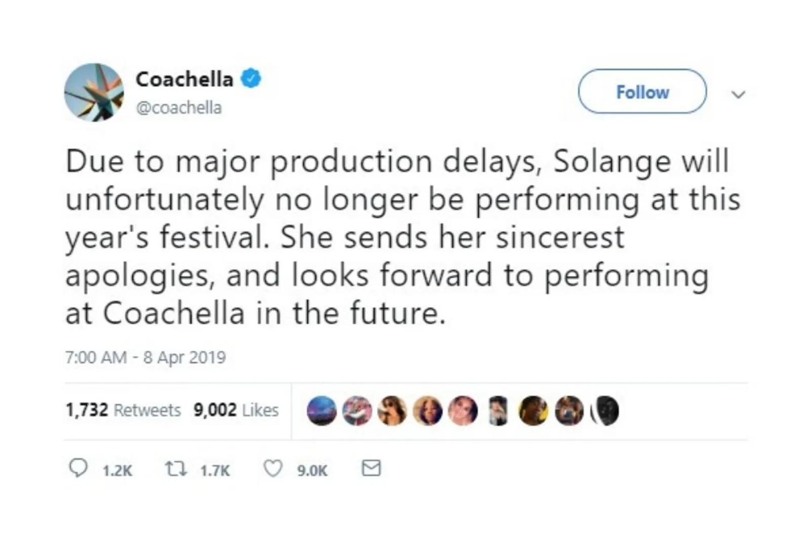 Sedih, Solange Knowles Batal Tampil di Coachella 2019