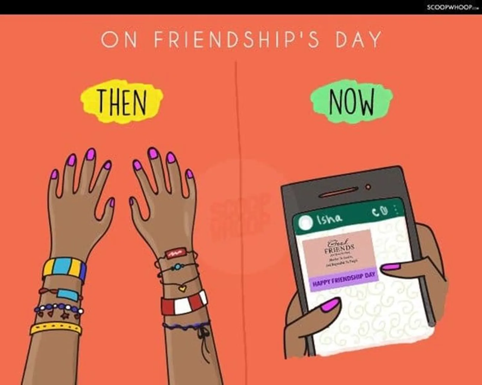 10 Ilustrasi Lucu Bedanya Persahabatan di Masa Lalu dan Sekarang