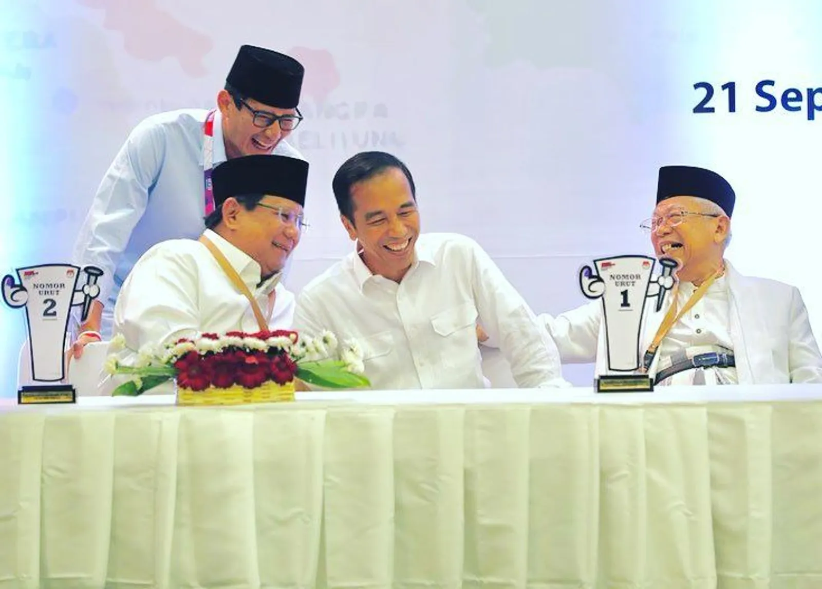 10 Momen Keakraban Presiden Joko Widodo dan Prabowo Subianto