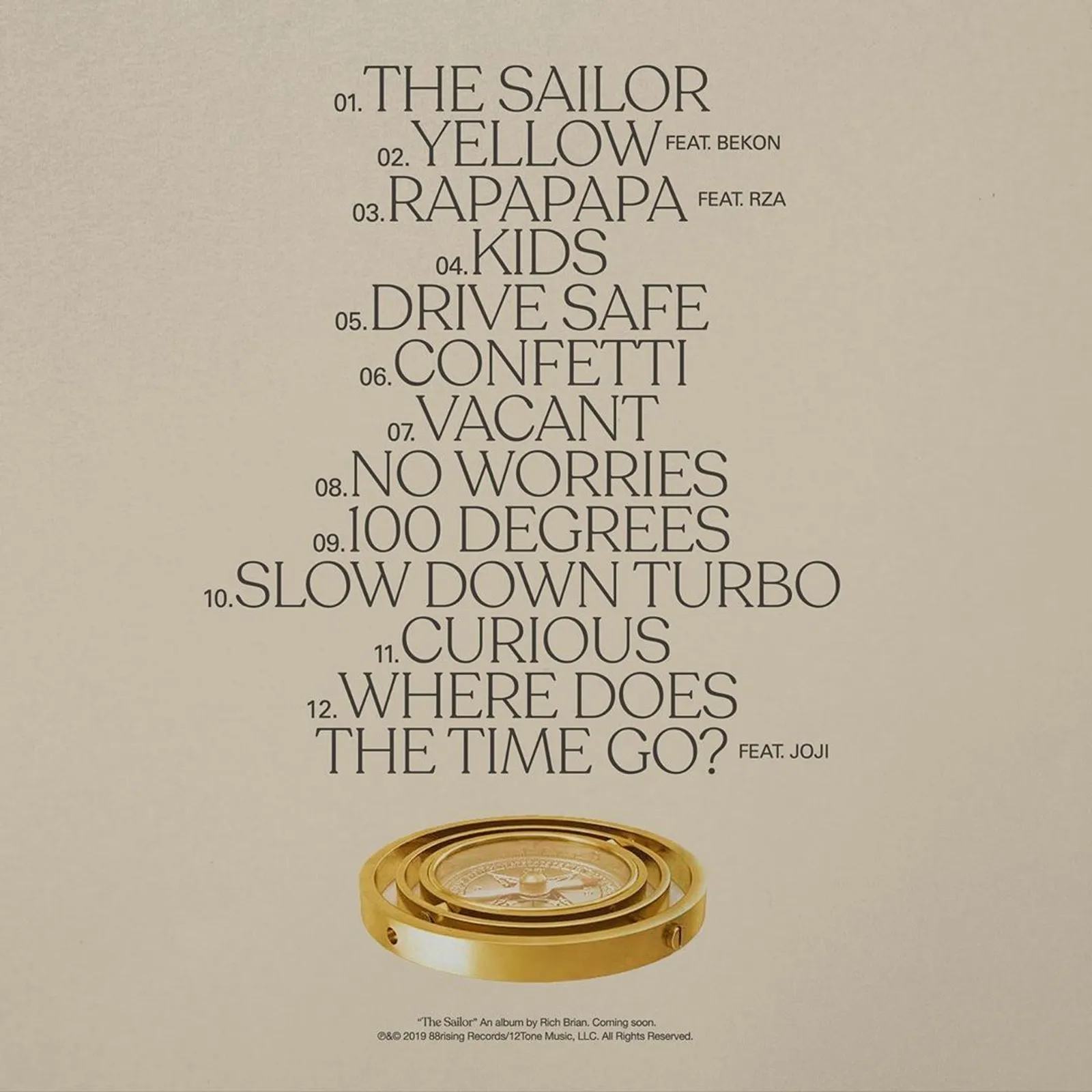 Daftar 12 Lagu di Album 'The Sailor' Rich Brian yang Wajib Kamu Dengar