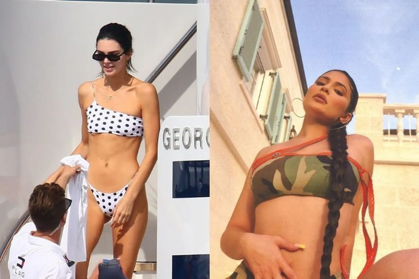 Sama-sama Seksi, Ini 7 Gaya Bikini Kendall vs Kylie Jenner