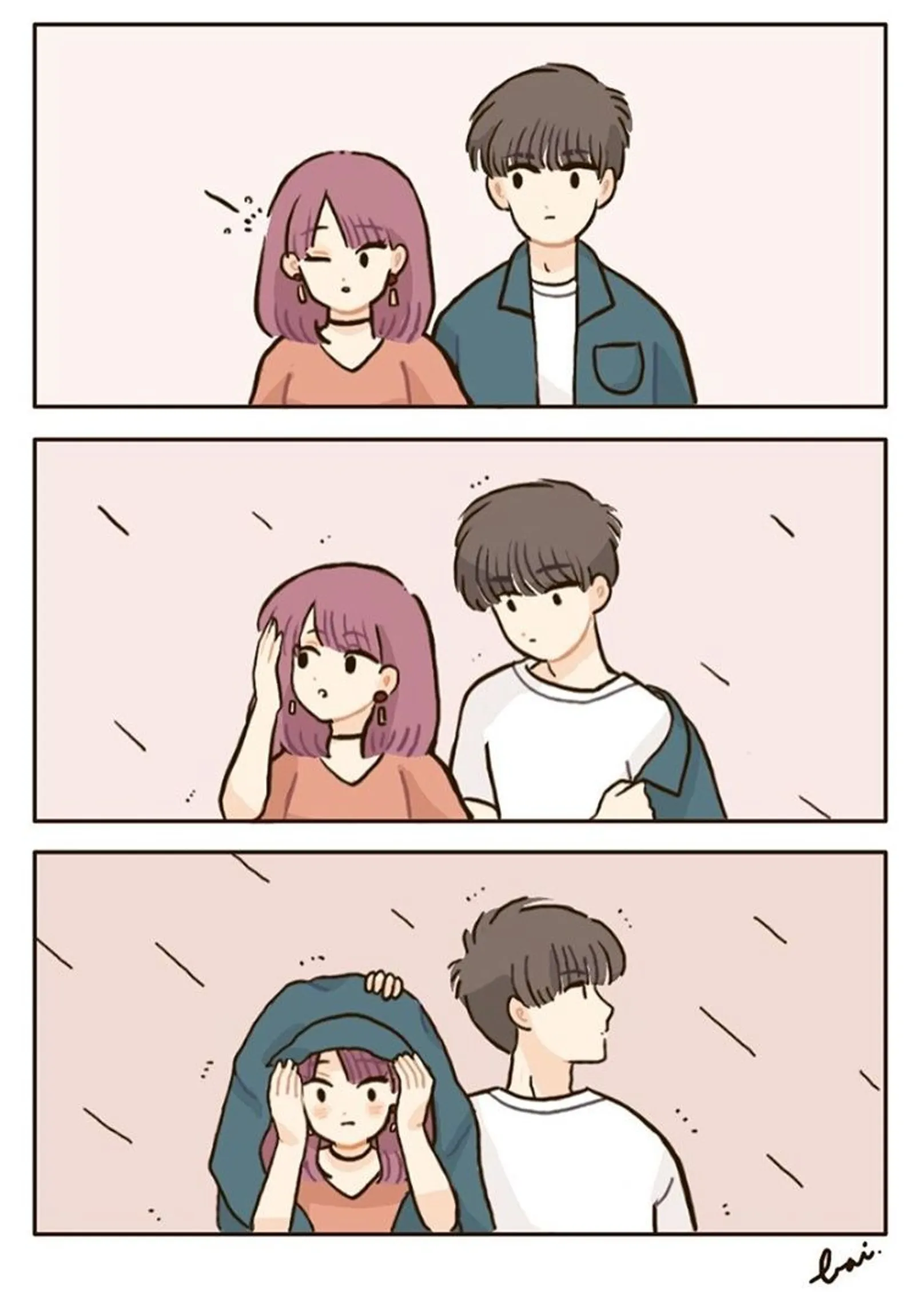 10 Ilustrasi Lucu Rasanya Punya Pacar Jahil Tapi Romantis