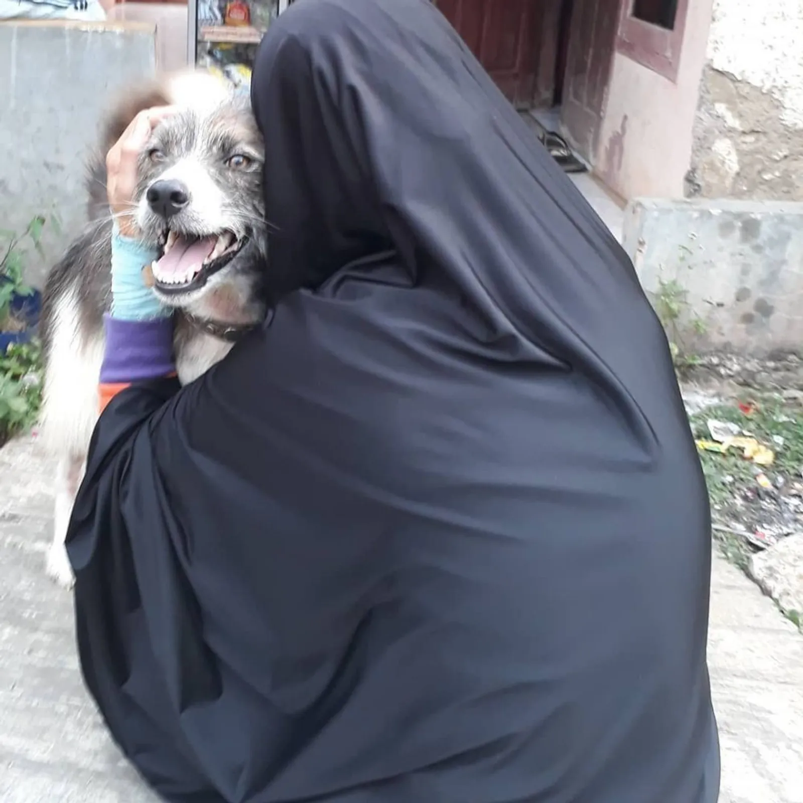 Hesti Sutrisno, Potret Perempuan Bercadar Pencinta Anjing