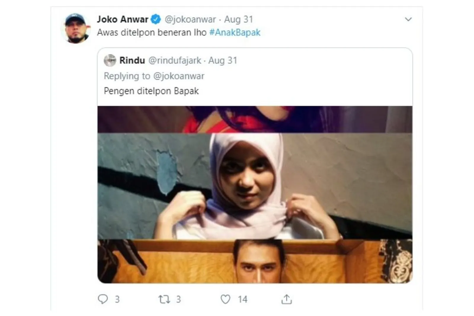 Karena Pengkor, Hashtag #AnakBapak Ramai di Twitter