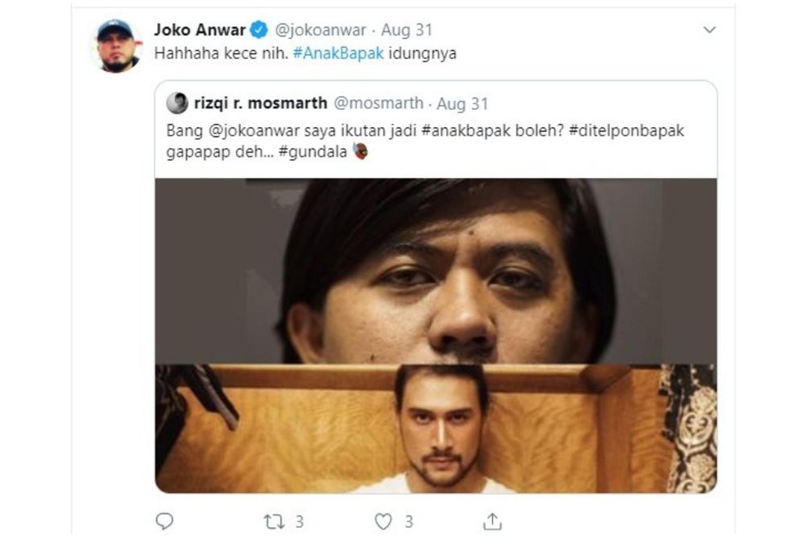 Karena Pengkor, Hashtag #AnakBapak Ramai di Twitter