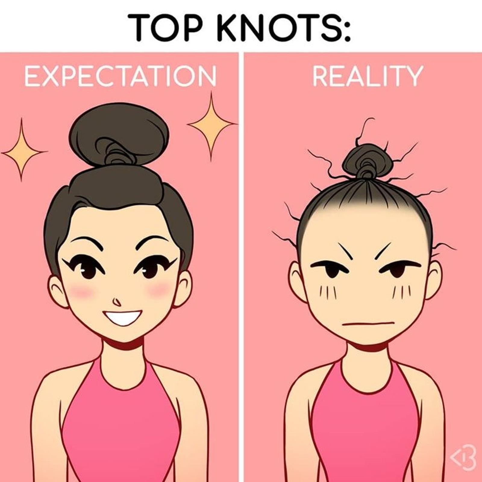 10 Ilustrasi Lucu Ekspektasi vs Realitas dalam Keseharian Perempuan