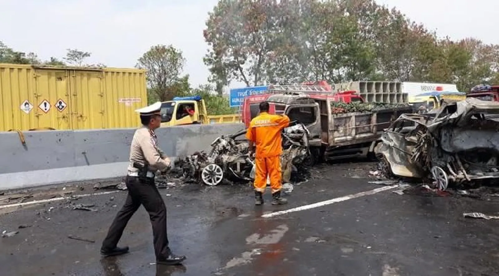 Detik-Detik Kecelakaan Maut di KM 91 Tol Cipularang