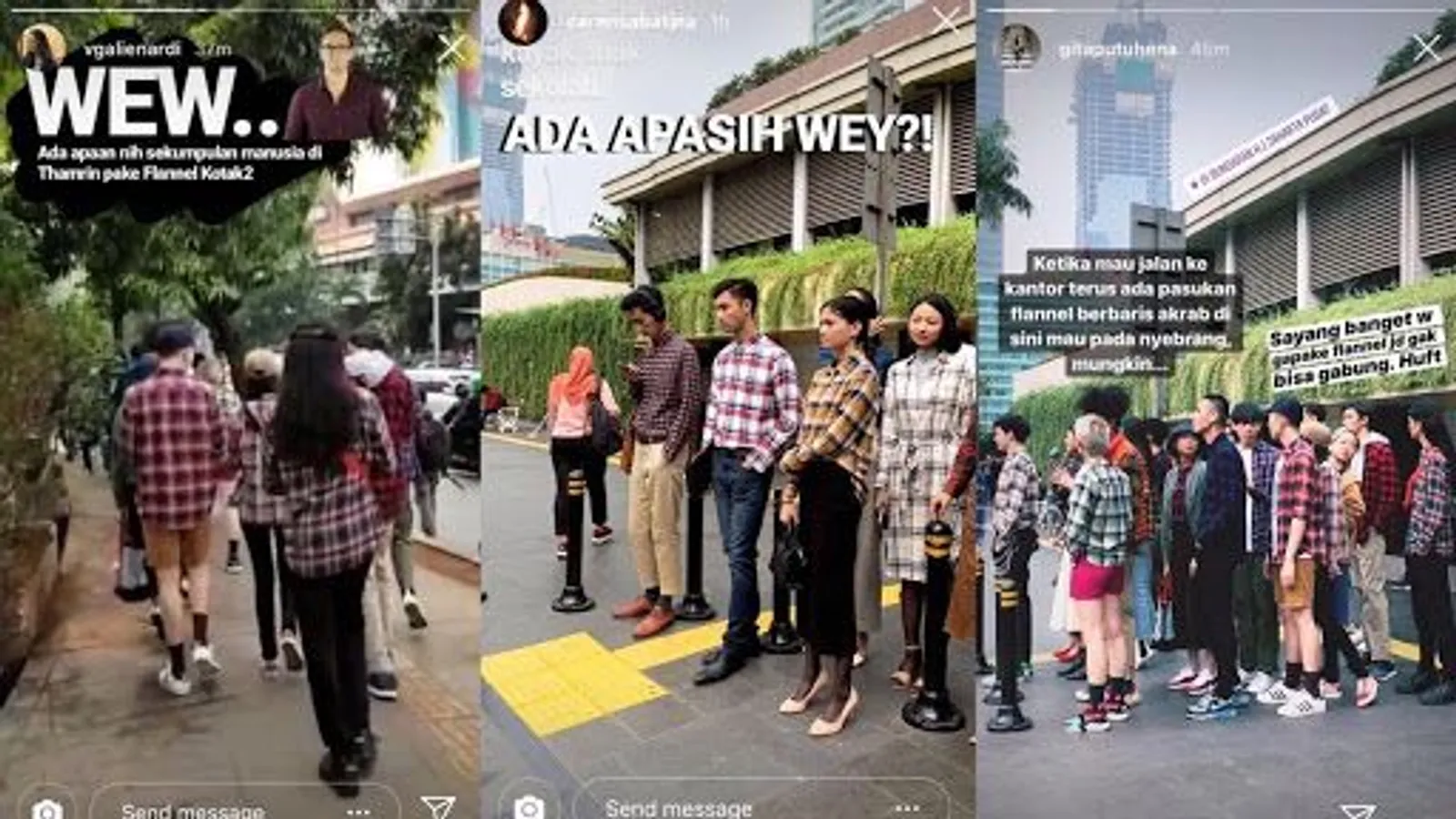 Nggak Cuma “Menjajah” Jakarta, Pasukan Flannel Juga Trending di Medsos