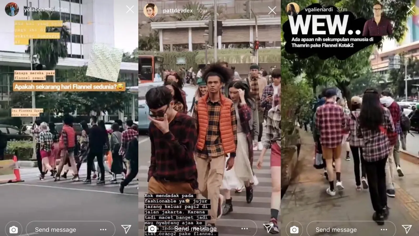 Wow, Jakarta Dibanjiri Pasukan Flannel! Seperti Apa Ya Mereka?