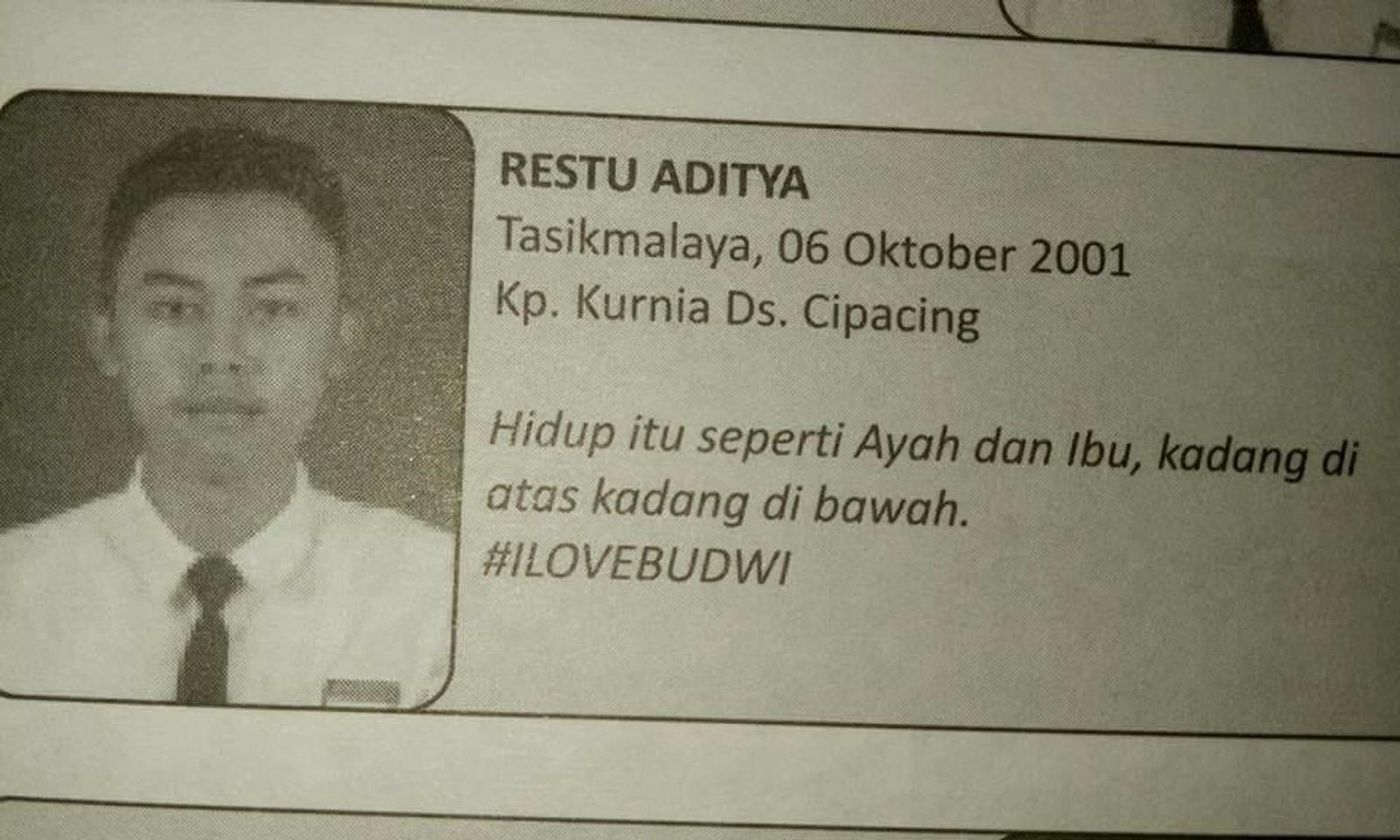 15 Kata Mutiara di Buku Alumni Siswa SMP ini Bikin Ngakak Online!