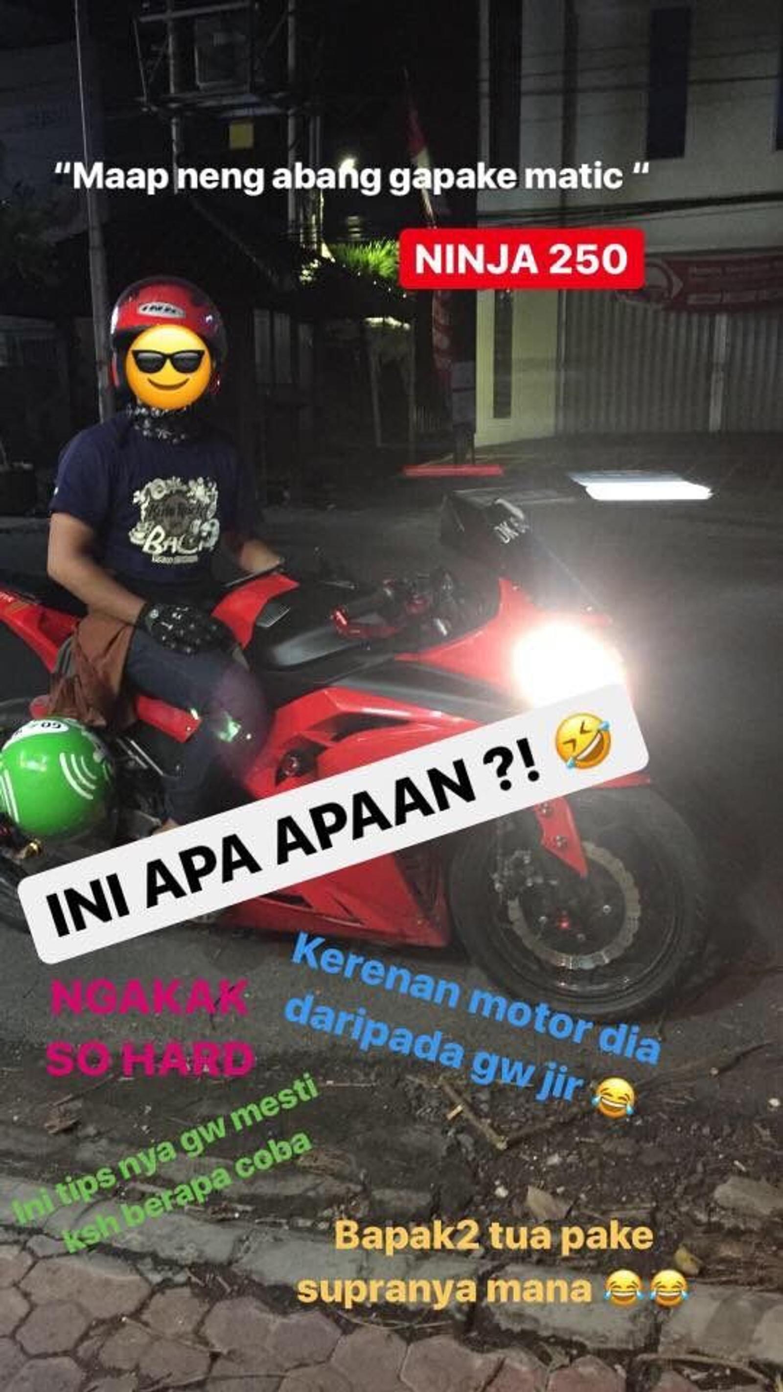 Gojek Minta Maaf Nggaak Jemput Pakai Matic, Ternyata Dia Bawa Ini!