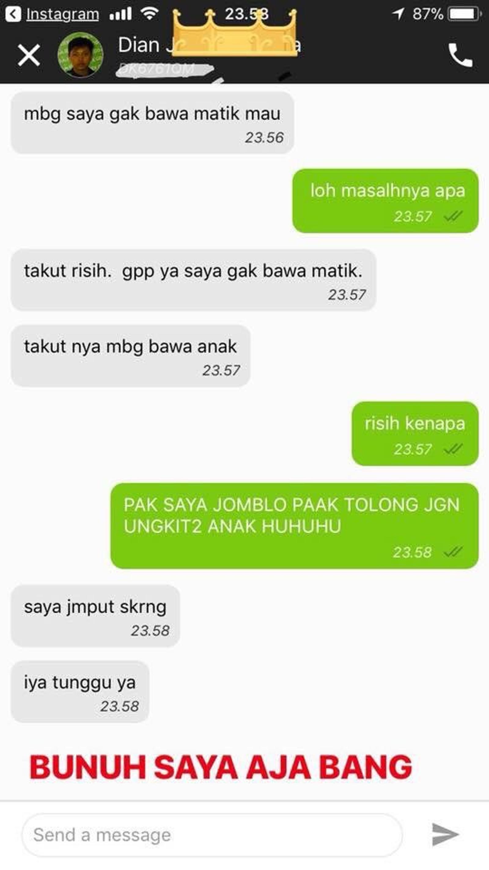 Gojek Minta Maaf Nggaak Jemput Pakai Matic, Ternyata Dia Bawa Ini!