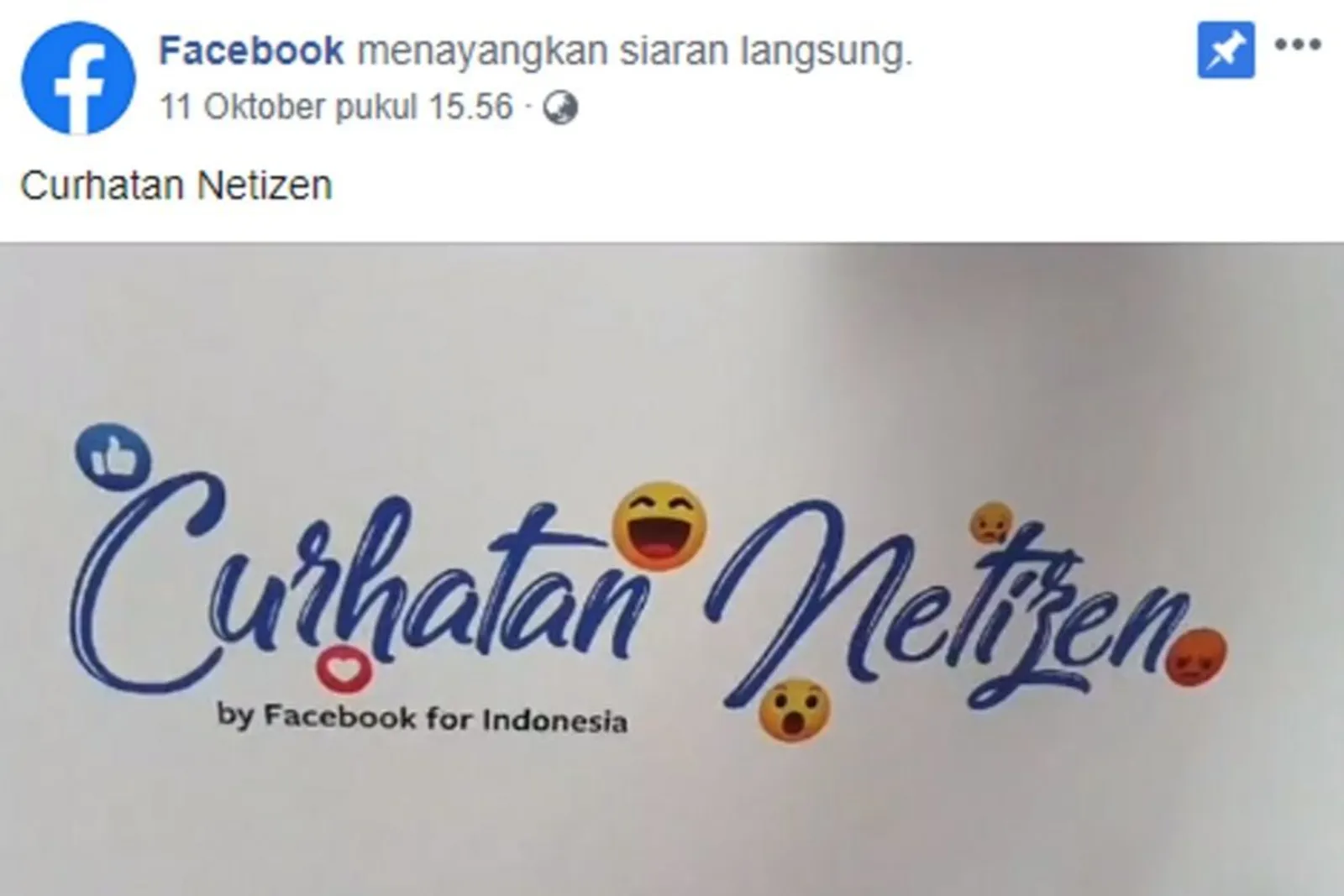 Sharing Pengalaman, Facebook Luncurkan Program "Curhatan Netizen"