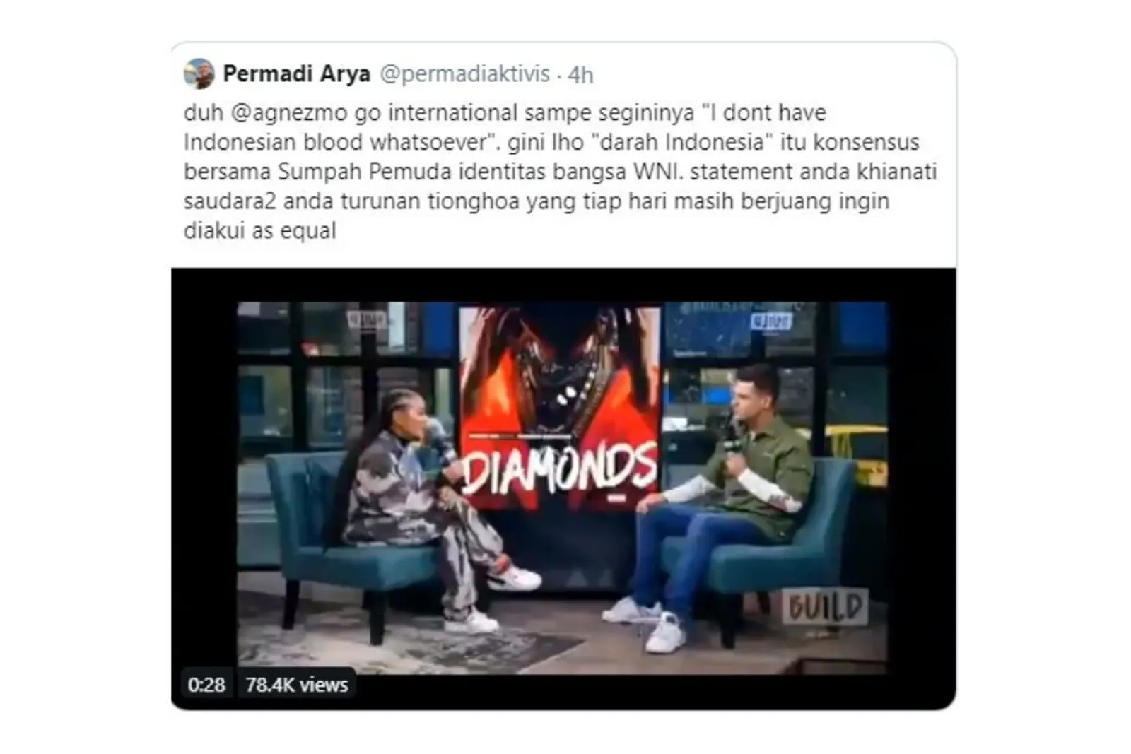 Agnez Mo Mengaku Tak Punya Darah Indonesia, Ini Faktanya