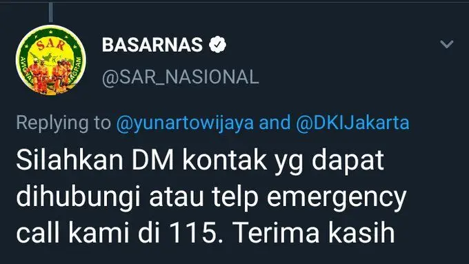 Daftar Nomor Darurat yang Bisa Dihubungi Saat Terjadi Bencana