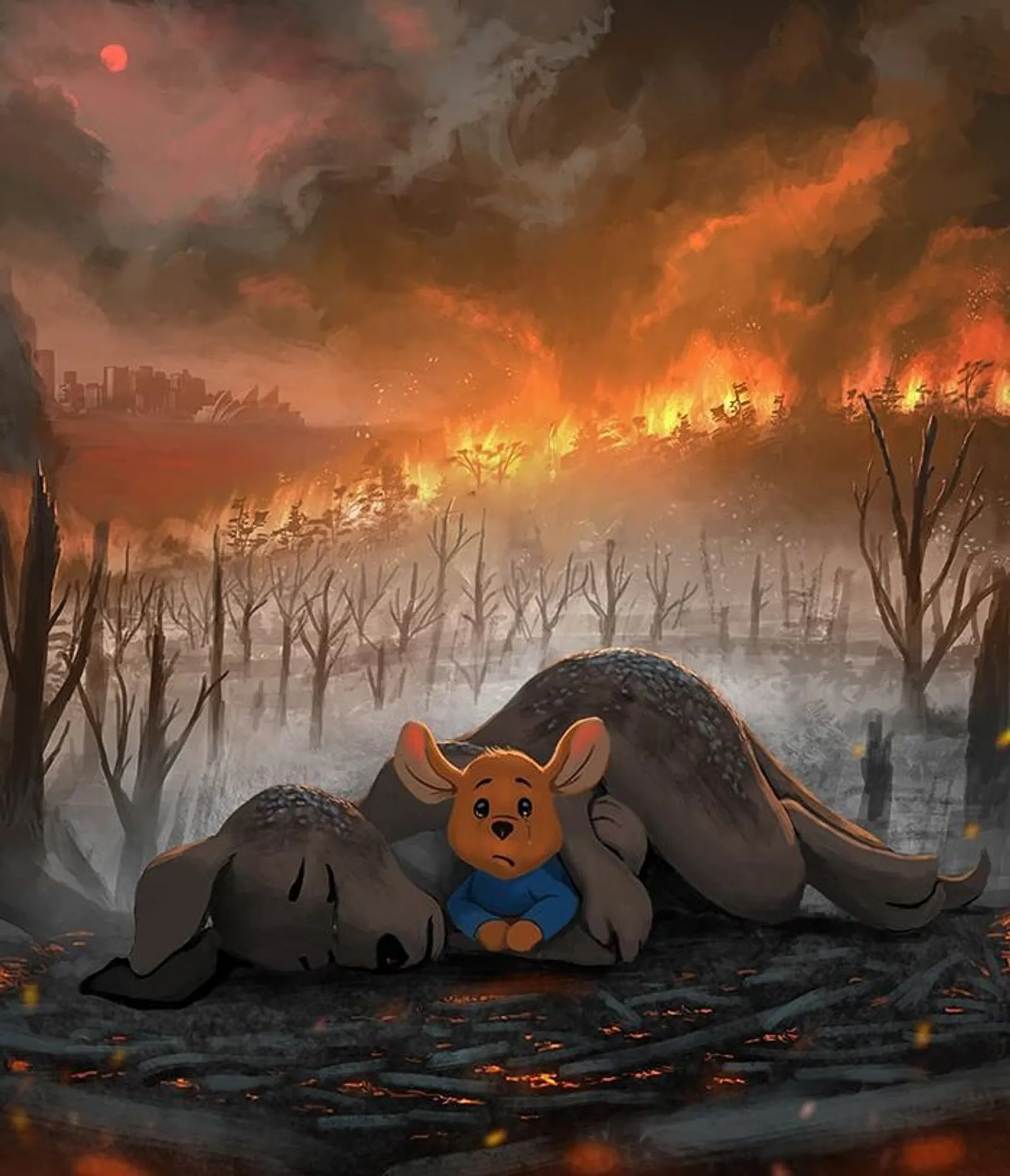 11 Ilustrasi Ini Sebagai Bentuk Kepedulian Bencana Kebakaran Australia