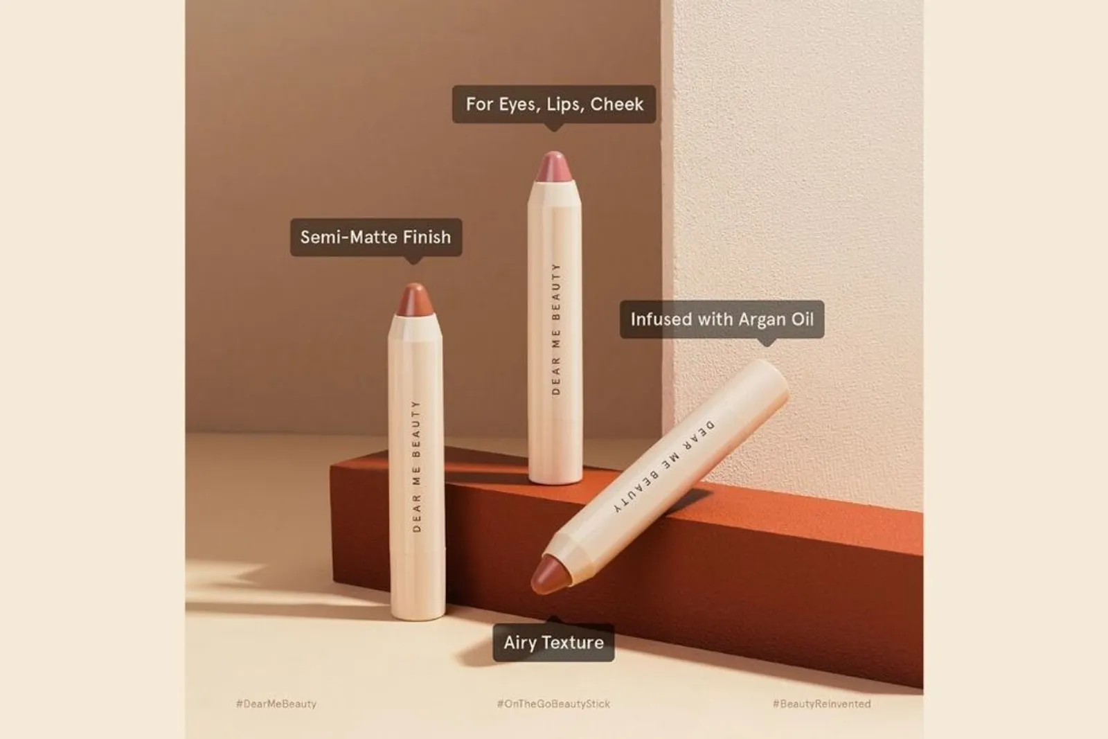 Ini 3 Warna Baru dari Dear Me Beauty 3-in-1 Multistick Crayon