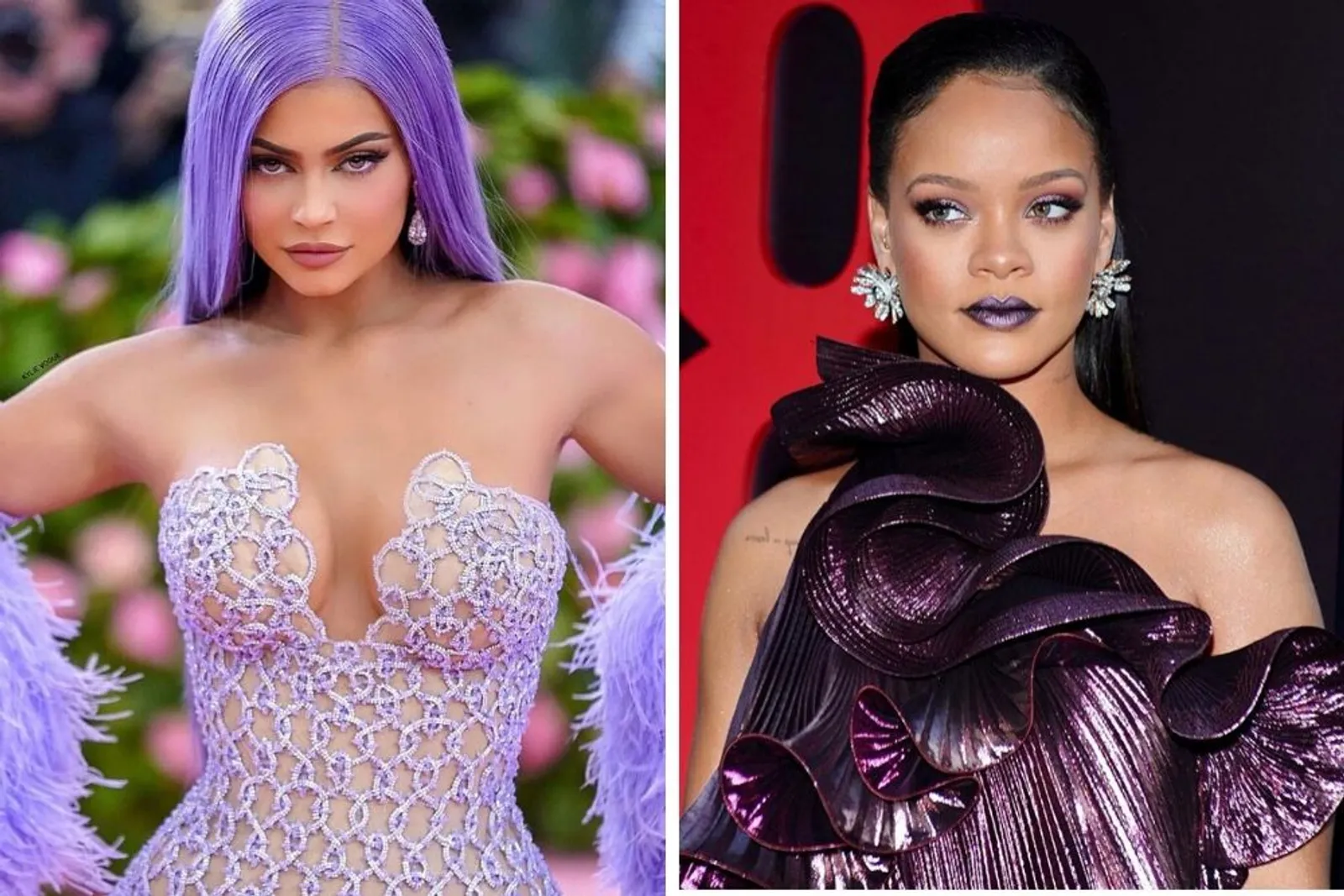 Sama-sama Memiliki Beauty Brand, Begini Riasan Kylie Jenner vs Rihanna