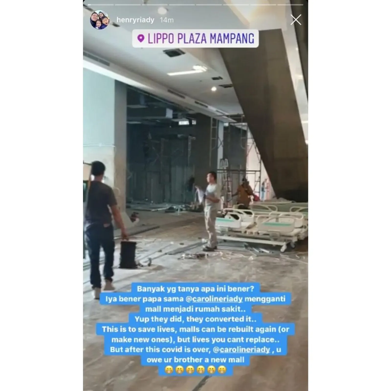 Fakta & Kontroversi Lippo Plaza Mampang yang Disulap jadi Rumah Sakit