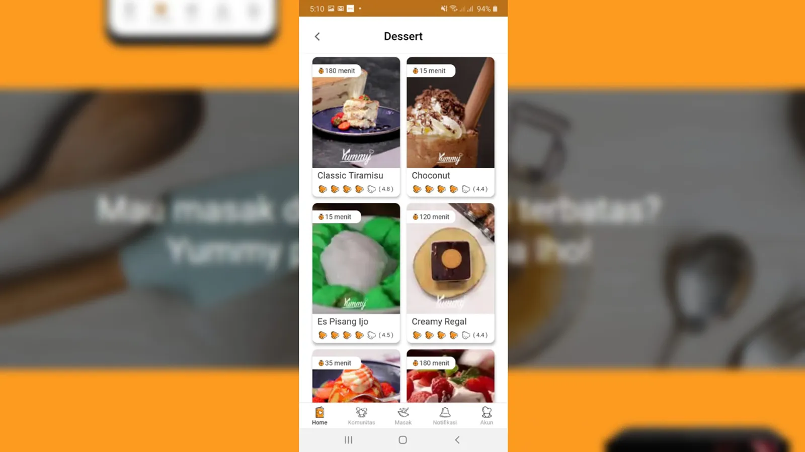 Menu Buka Puasa Sampai Makanan Sehat, Semua Ada di Yummy App 