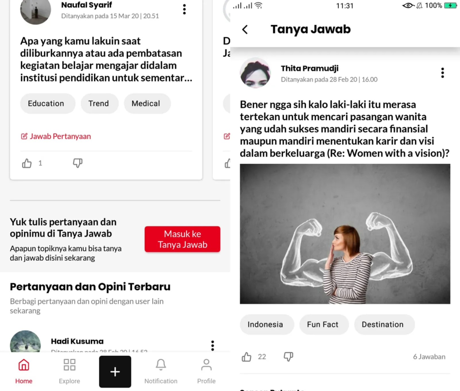 Bebas Berdiskusi dan Tanya - Jawab di Fitur Baru IDN App