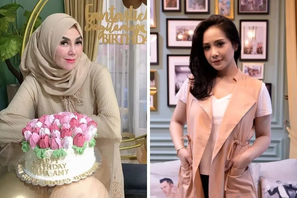 7 Potret Ini Buktikan Kekompakan Amy Qanita dan Nagita Slavina 