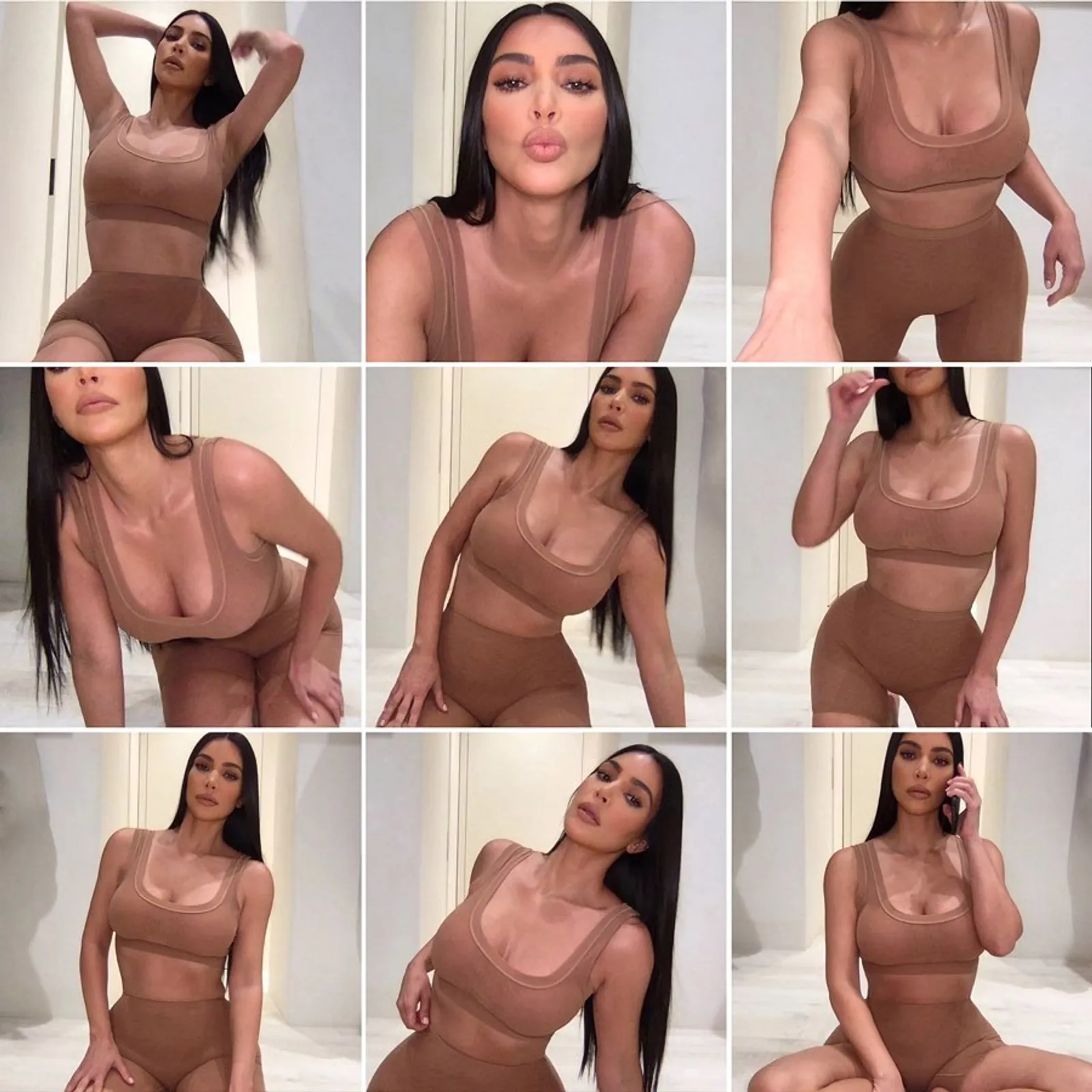 Kim Kardashian West Lakukan Photo Shoot Virtual dengan Pakaian Dalam