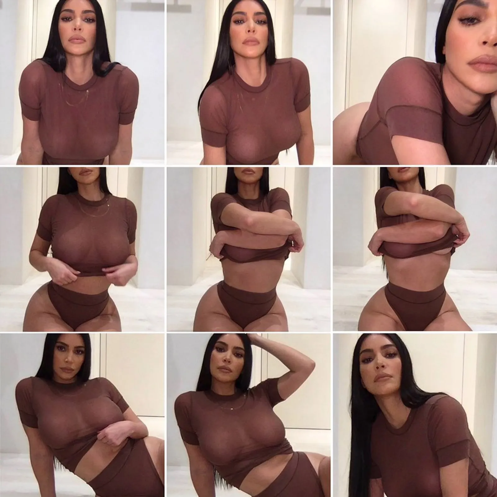Kim Kardashian West Lakukan Photo Shoot Virtual dengan Pakaian Dalam