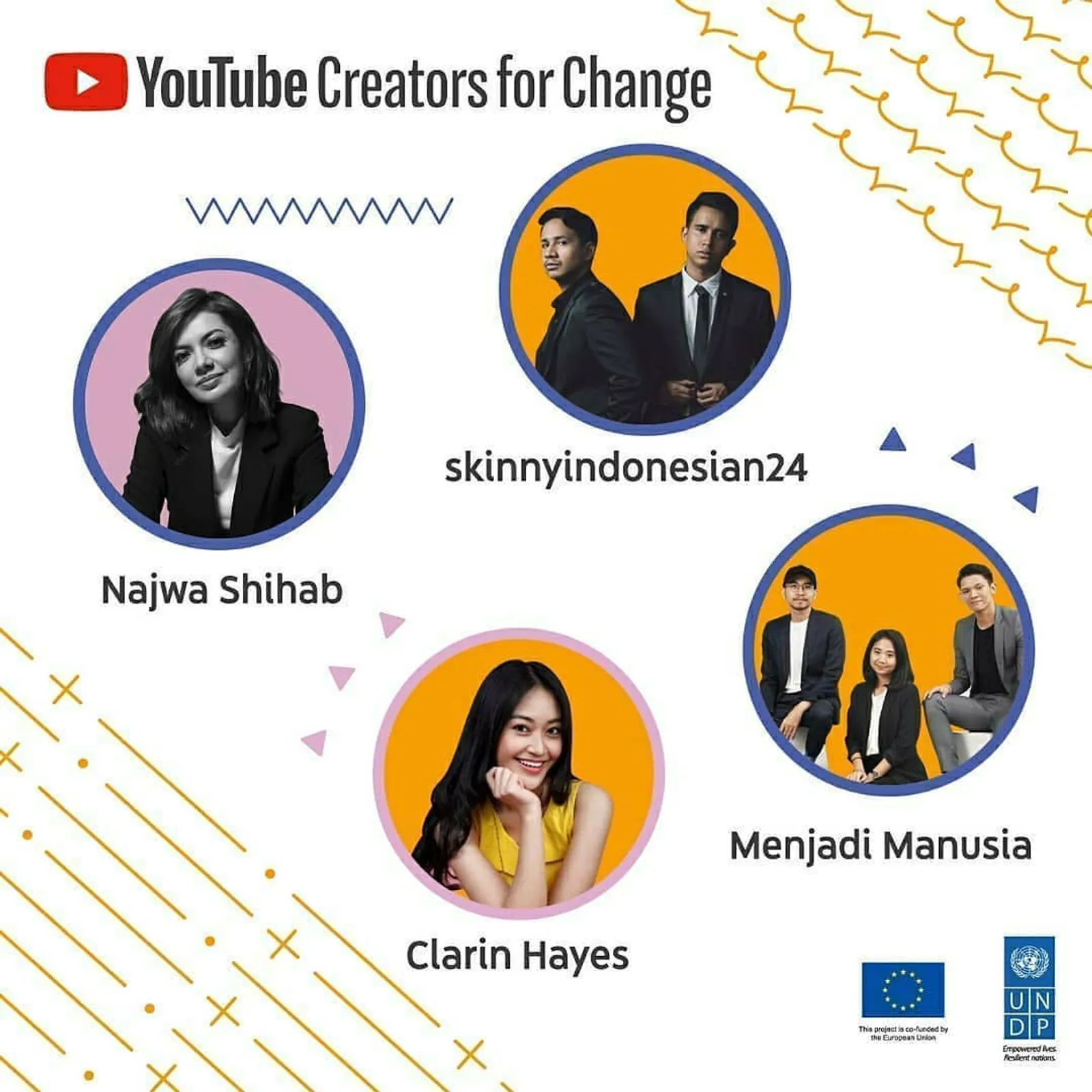 Gaungkan Perubahan Positif, Ini 4 Duta YouTube Creators for Change