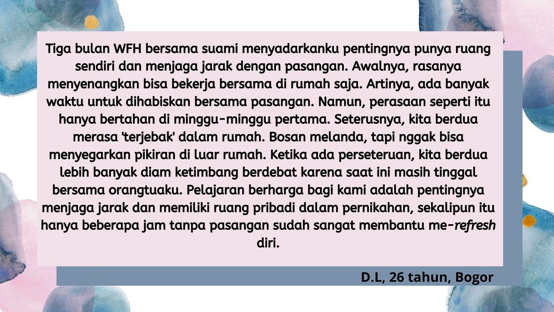 7 Perempuan Berbagi Kisah Seputar Perubahan Pernikahan di Masa Pandemi
