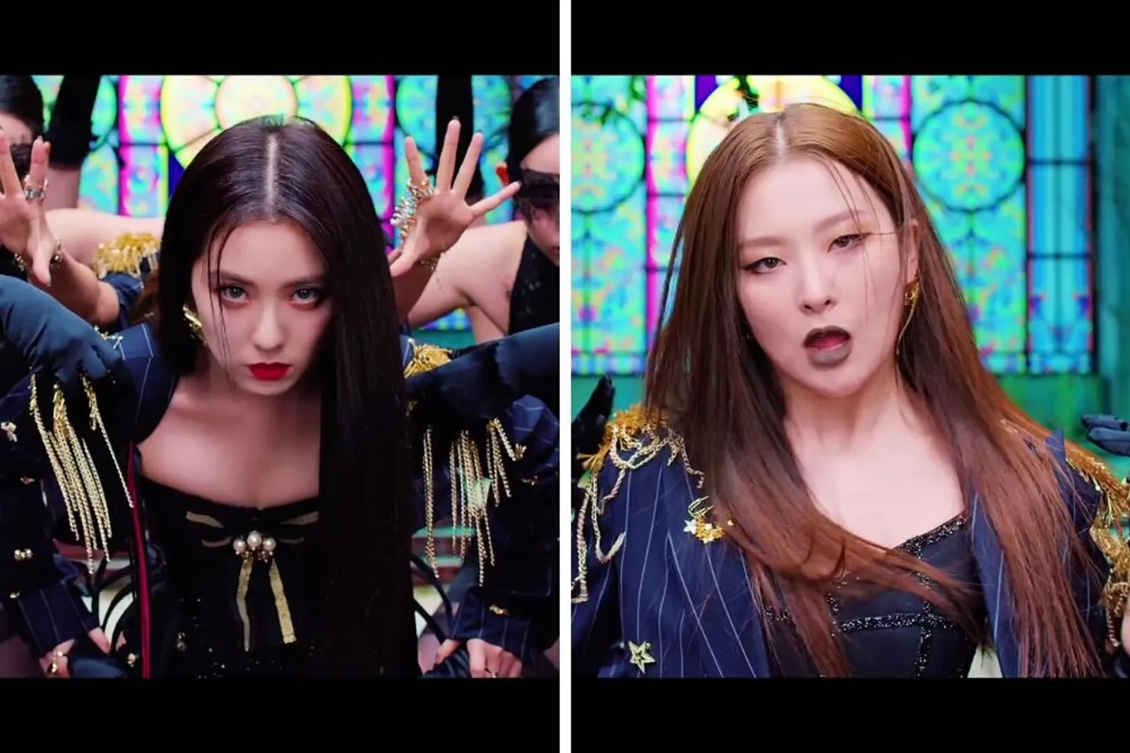 Tampil Beda, Begini Riasan Irene dan Seulgi di Music Video 'Monster'