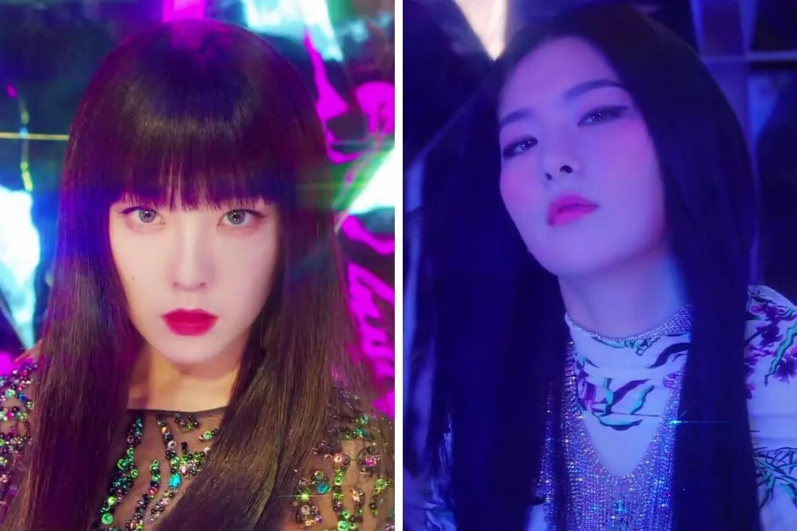 Tampil Beda, Begini Riasan Irene dan Seulgi di Music Video 'Monster'