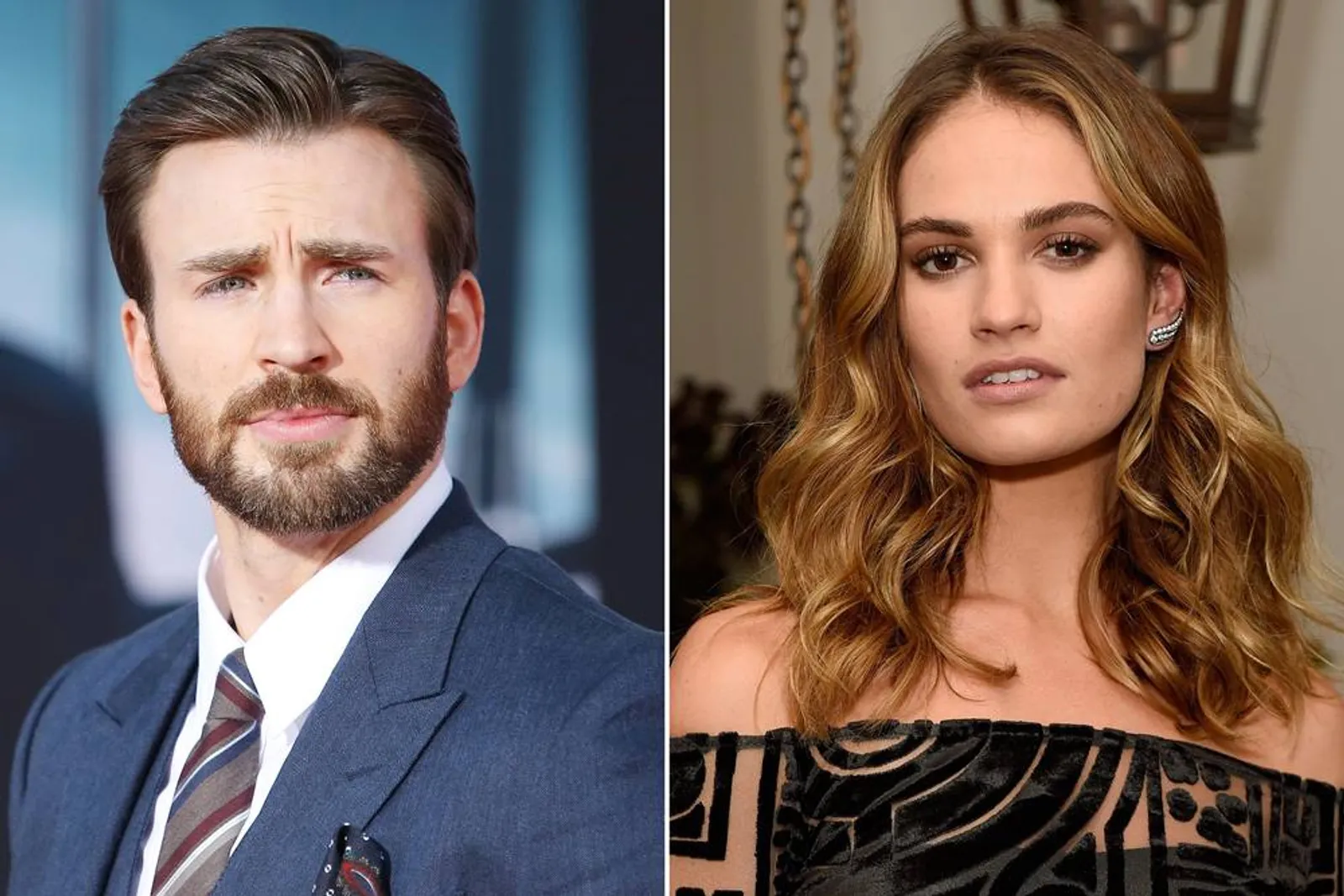 Chris Evans dan Lily James Digosipkan Pacaran, Ini 5 Faktanya