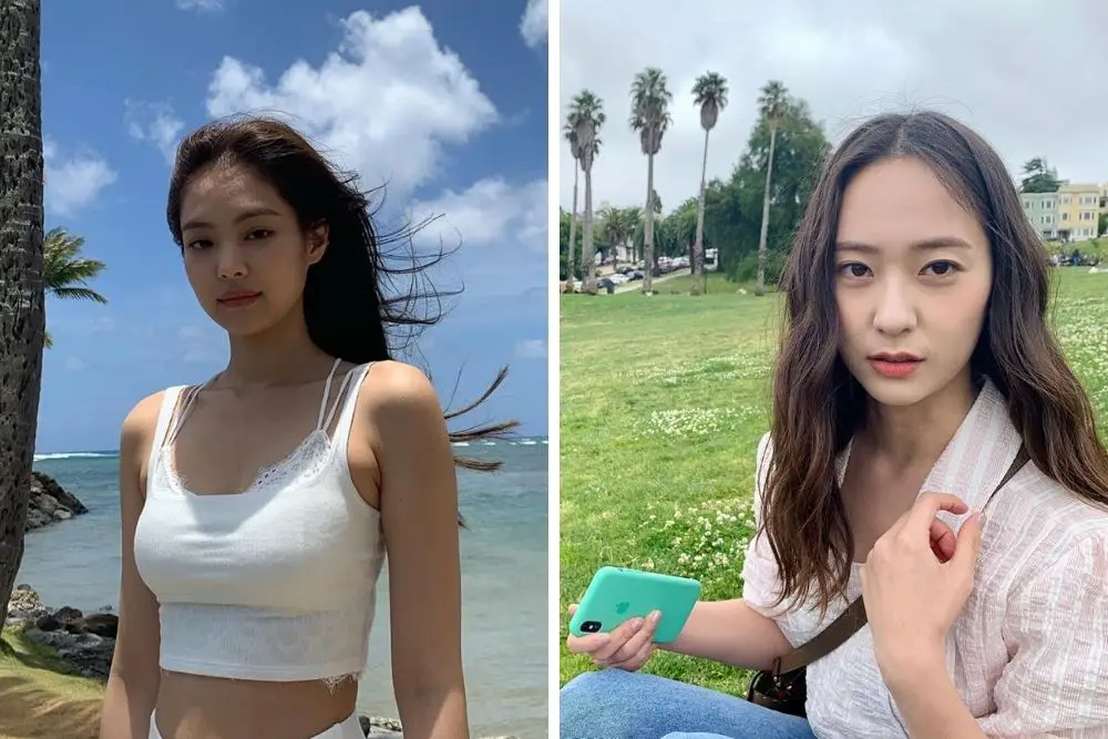 Sama-sama Mantan Pacar Kai EXO,  Intip Adu Riasan Jennie vs Krystal!