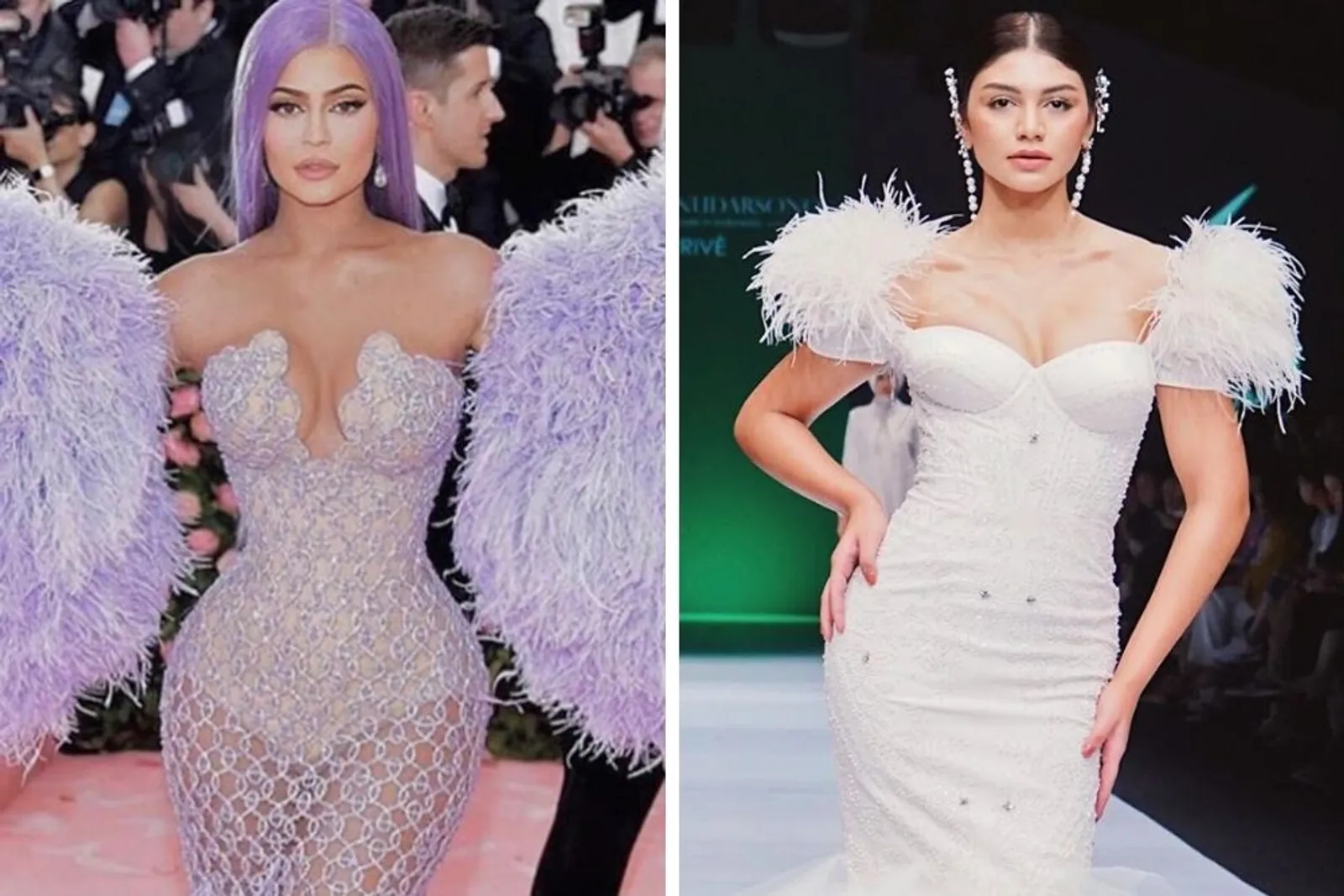 Miripnya Kebangetan, Begini Adu Riasan Kylie Jenner vs Jihane Almira 